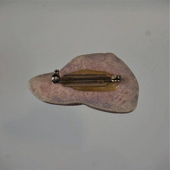 Baseball Hat Shape Pin Vintage Brooch - Picture 2 of 5